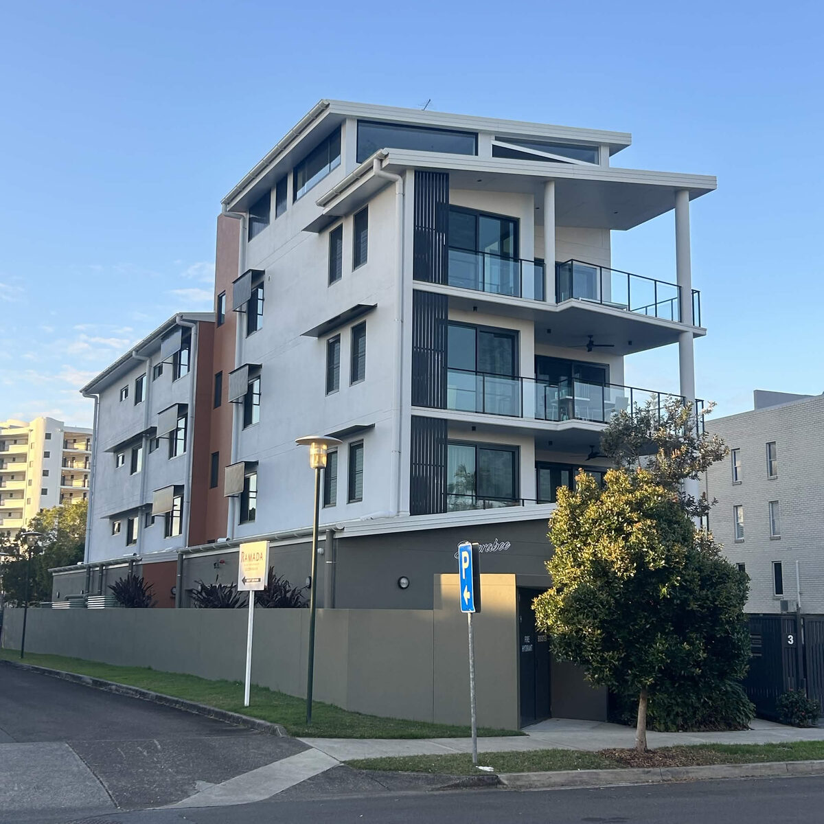 Modern apartment block